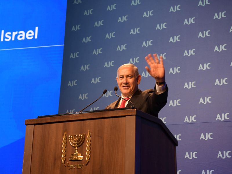 PM Netanyahu at the AJC Global Forum 2018 in Jerusalem